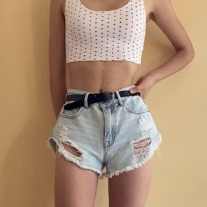 Pacsun Distressed High Rise Festival Short